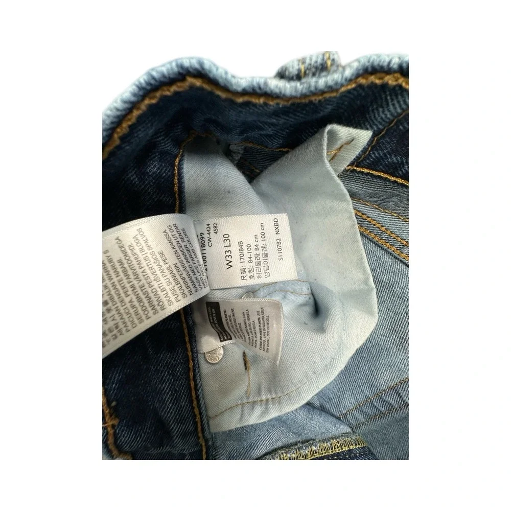 Levis Jeans Mens 33x30 Blue 550 Relaxed Fit Tapered Leg Medium Wash Denim Pants